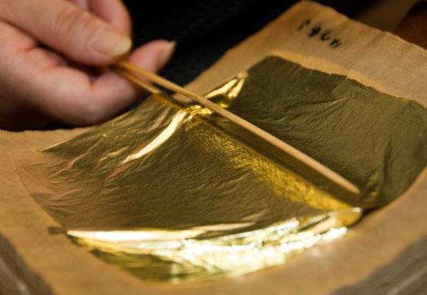宝和園の純金茶（金箔茶）にも使われる加賀金箔